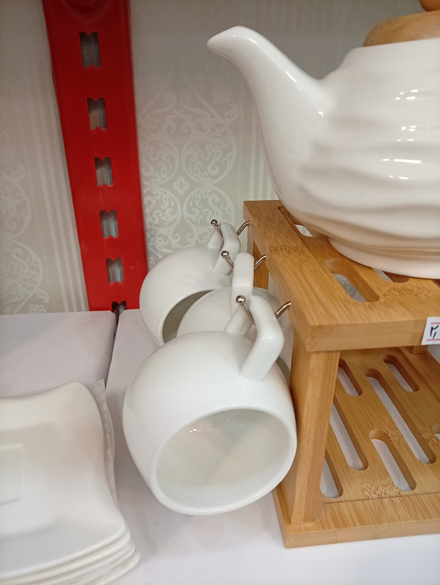 ست قوری نعلبکی و فنجان سرامیکی