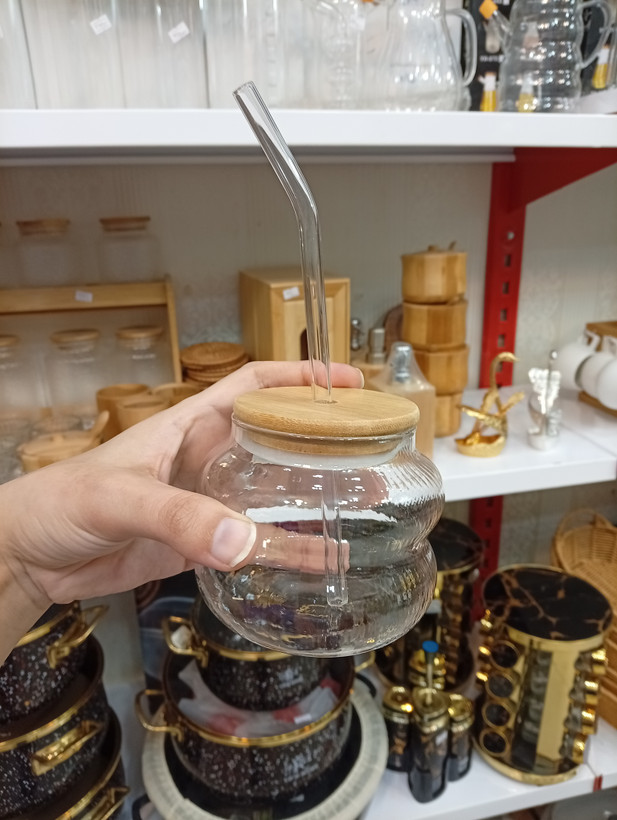 لیوان آسمونی درب چوبی