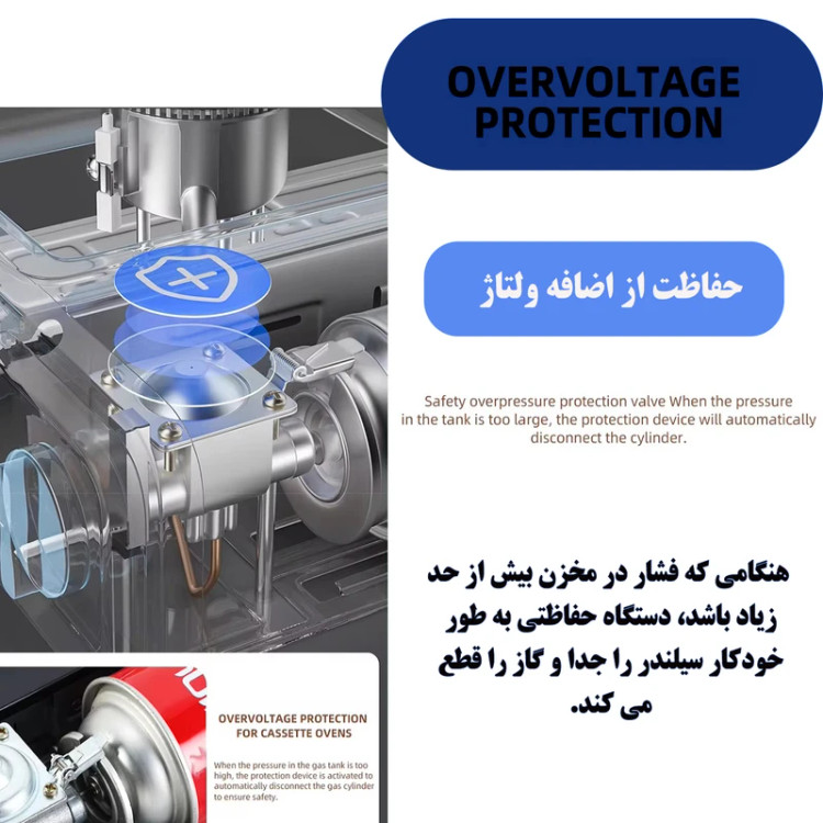 اجاق گاز سامسونگی سفری بلو فایر به همراه ۲کپسول